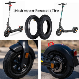 CZJIAWO lifestyle shot with scooter on pavement demonstrating smoother ride