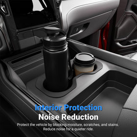 CZmenghe installed in RAM 1500 console secures cups and reduces noise