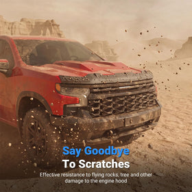 CZmenghe installed on Chevy Silverado front demonstrating paint protection