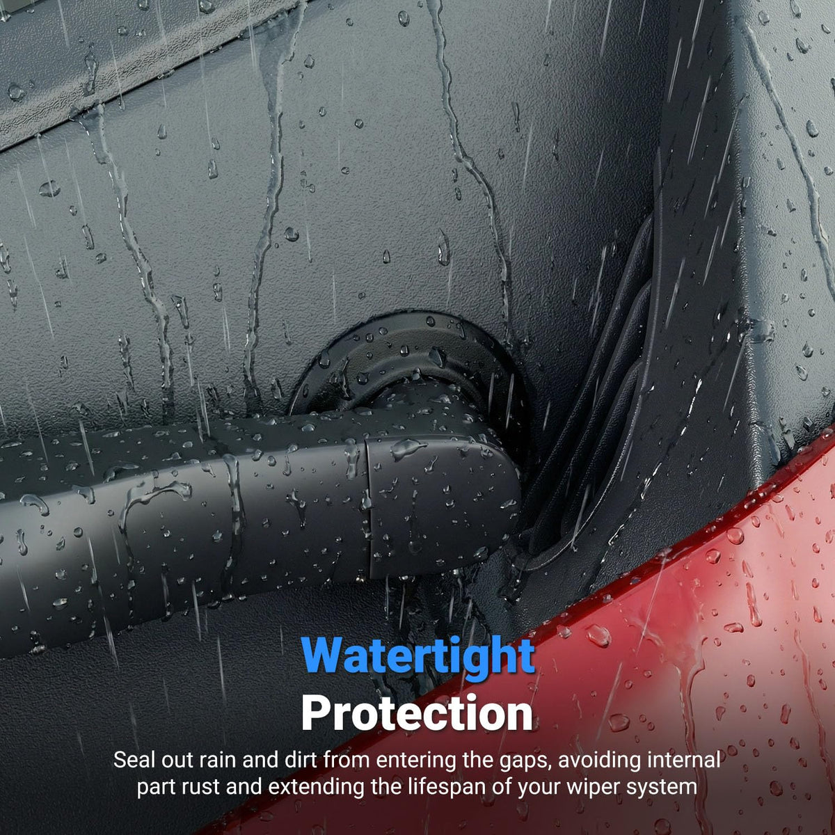 CZmenghe installed on wiper pivot demonstrating dust and water protection