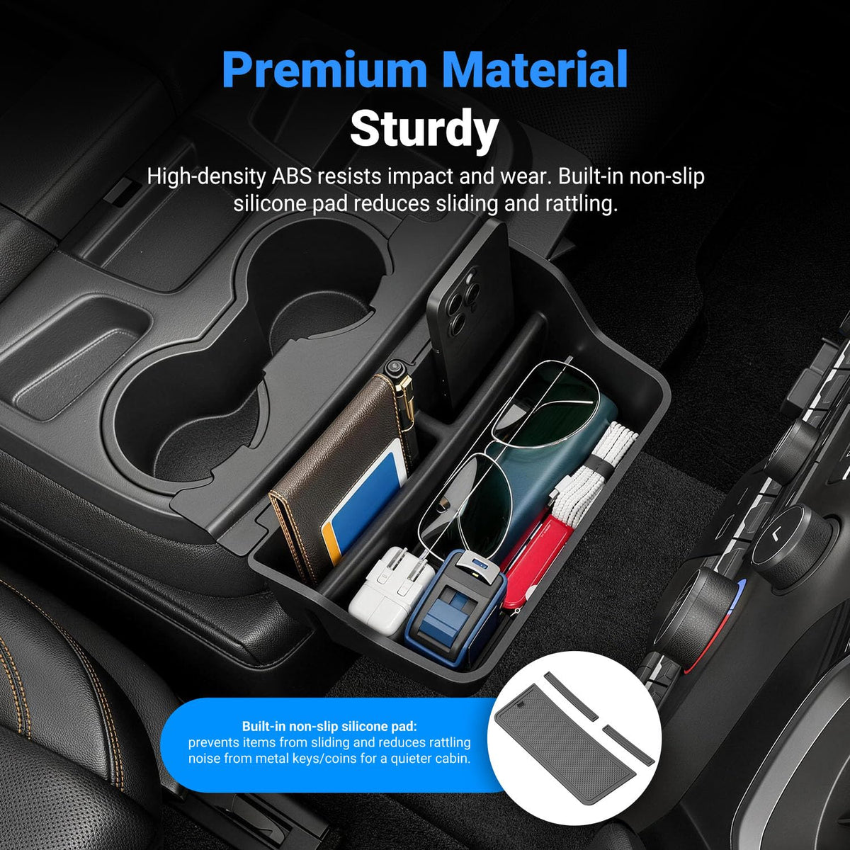 CZmenghe scale next to phone and wallet shows compact fit