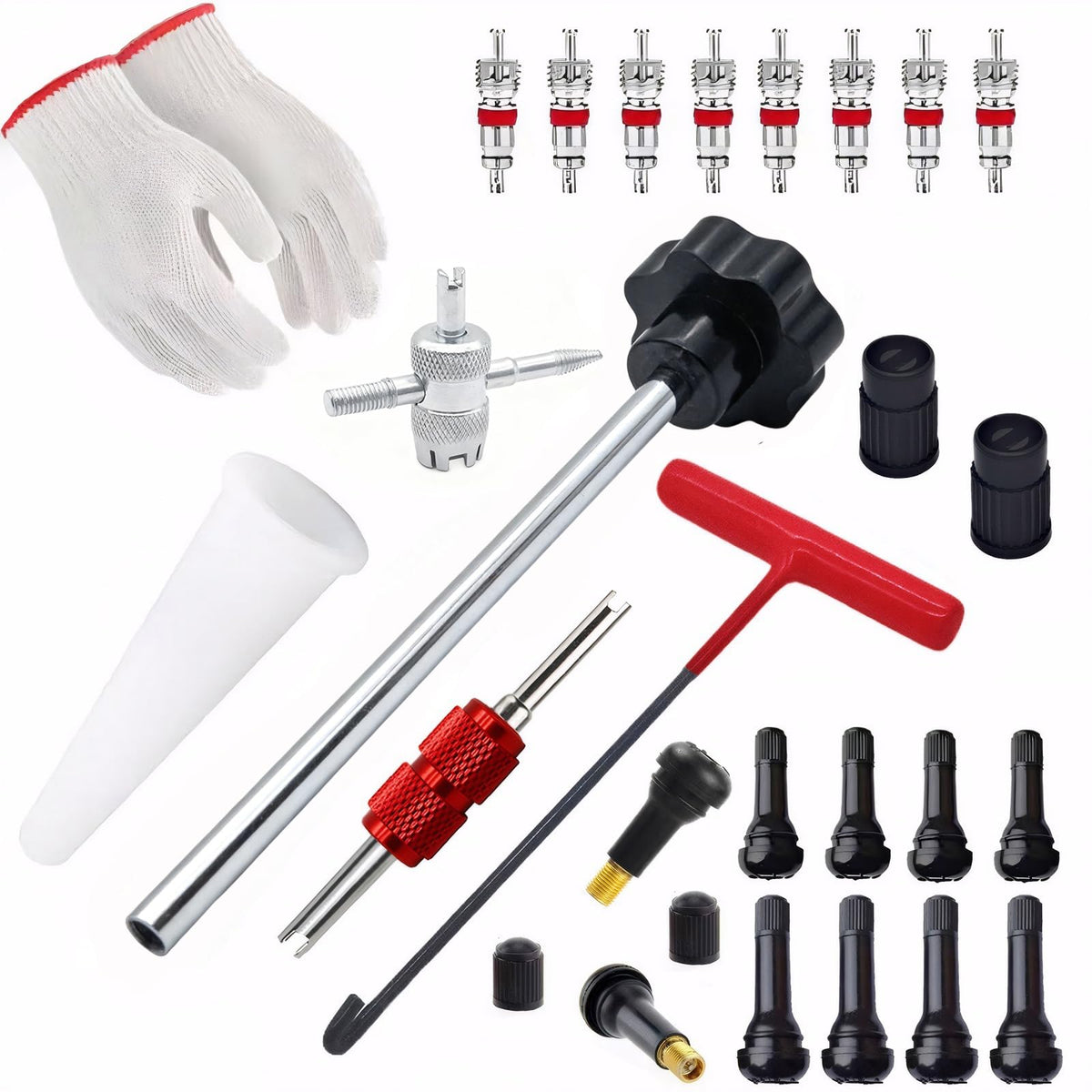 CZRWJXW front packaging showing full valve stem tool kit and quick access