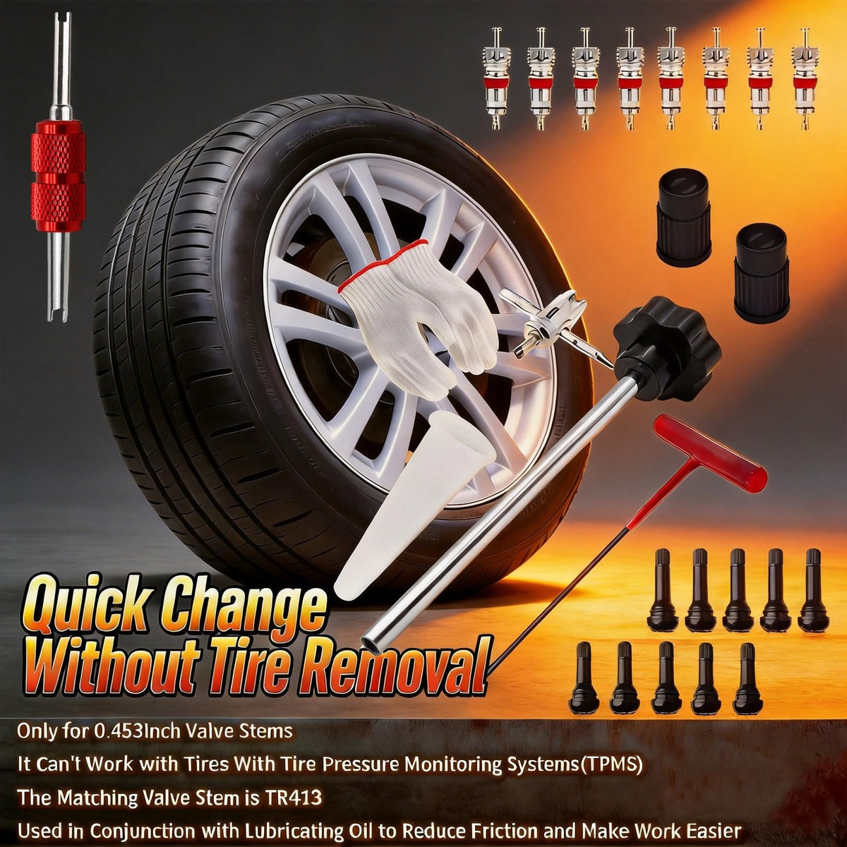 CZRWJXW complete tool kit laydown showing all included parts for convenience