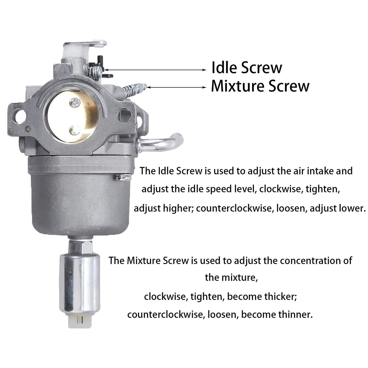 Czsmbt carburetor with gasket and hardware for complete installation