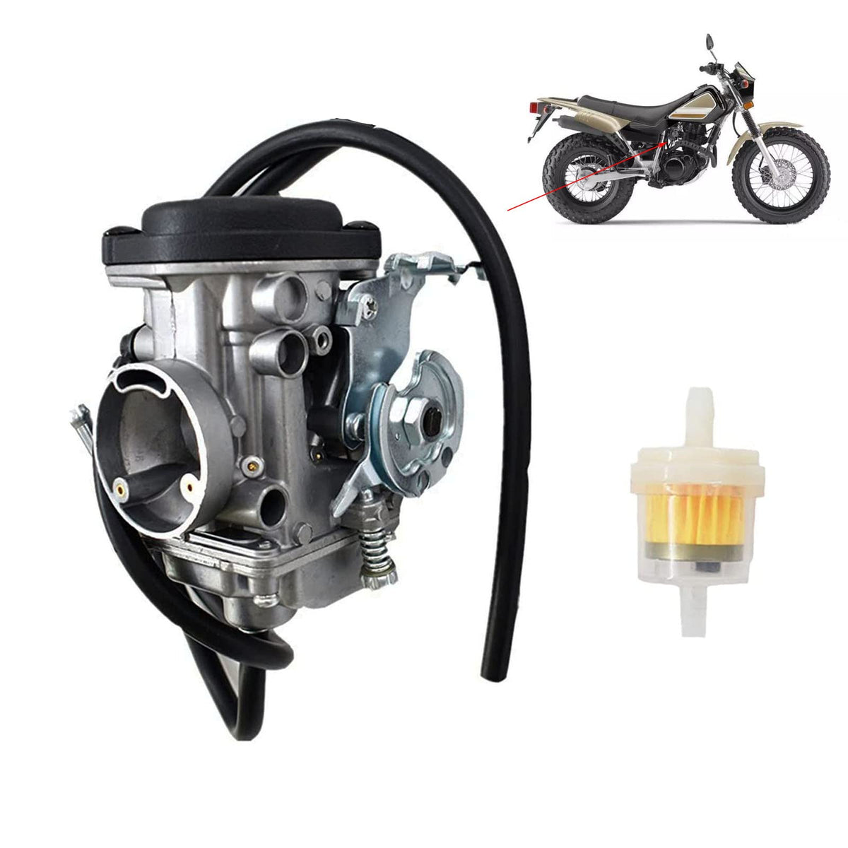 Czsmbt front view of carburetor showing clean fit and reliable replacement benefit