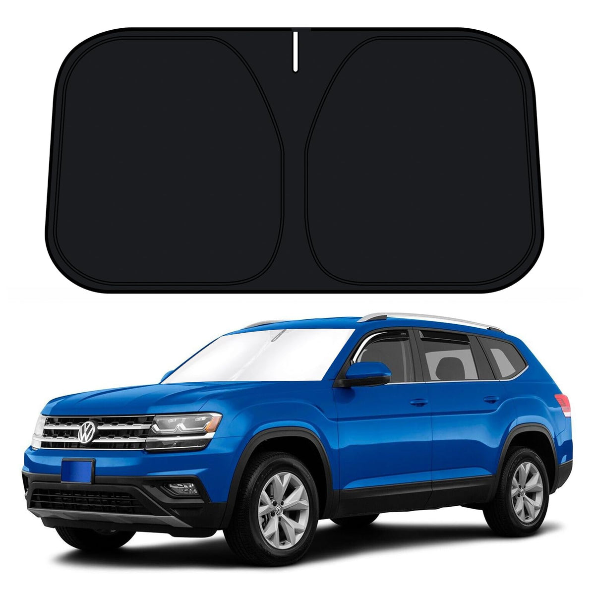 D-Lumina front packaging showing custom VW Atlas fit and easy protection