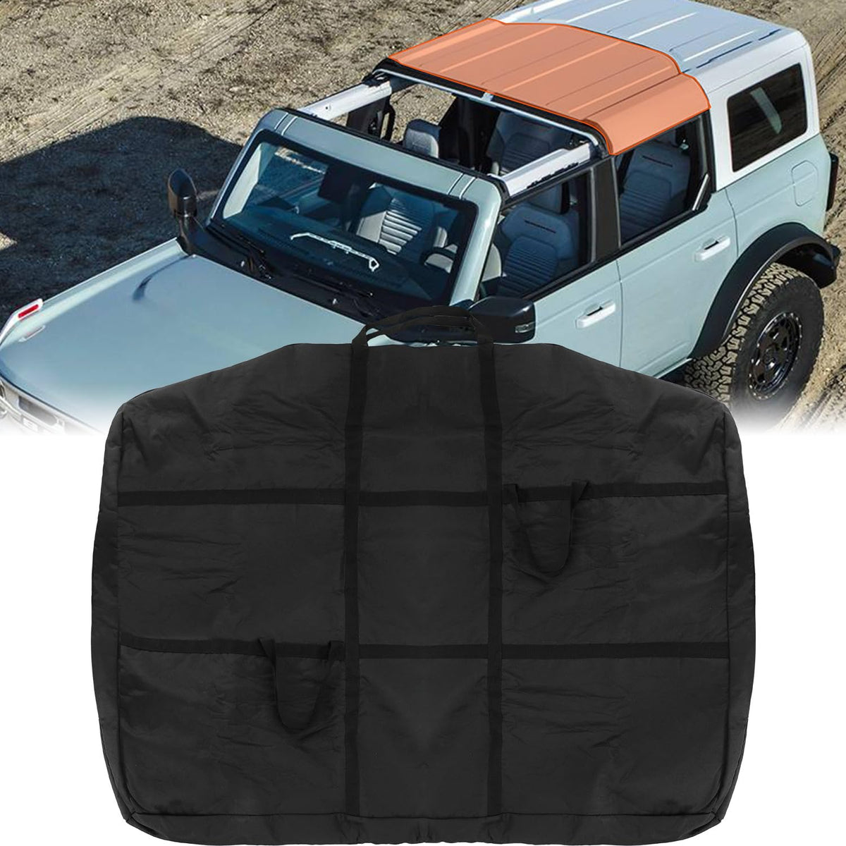 D-Lumina front view bag on trunk showing secure storage benefit