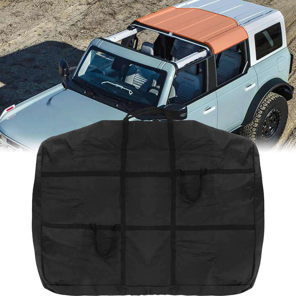 D-Lumina front view bag on trunk showing secure storage benefit