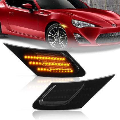 D-Lumina front view installed on BRZ showing clean upgrade and improved visibility