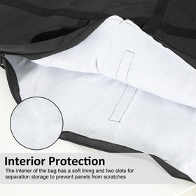 D-Lumina inner divider soft fabric detail protecting finish