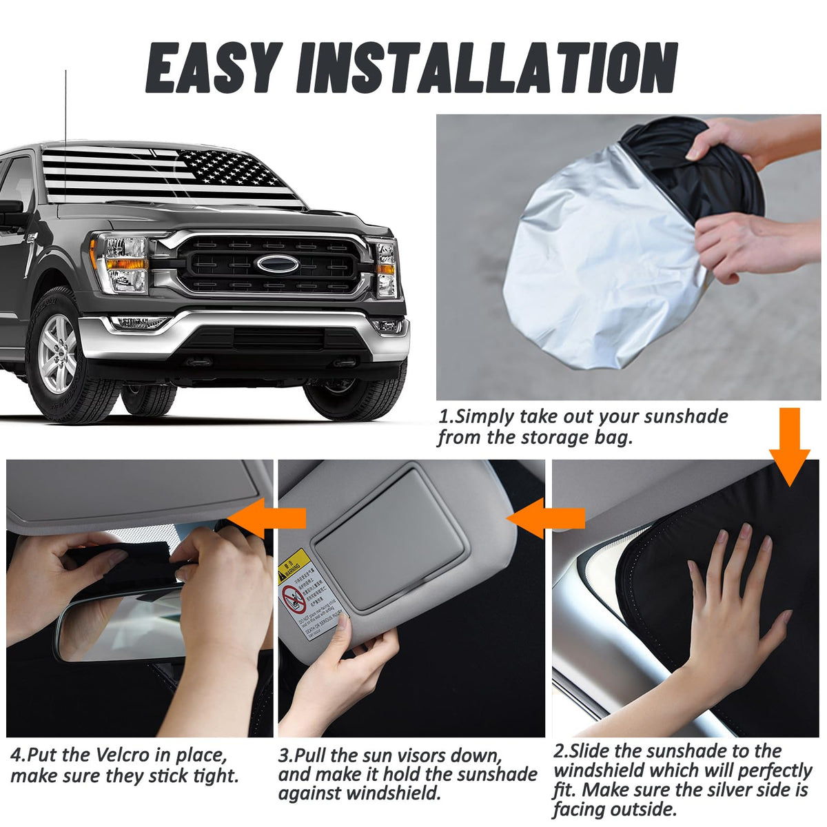 D-Lumina installed in F-150 interior demonstrating full protection and cooler cabin