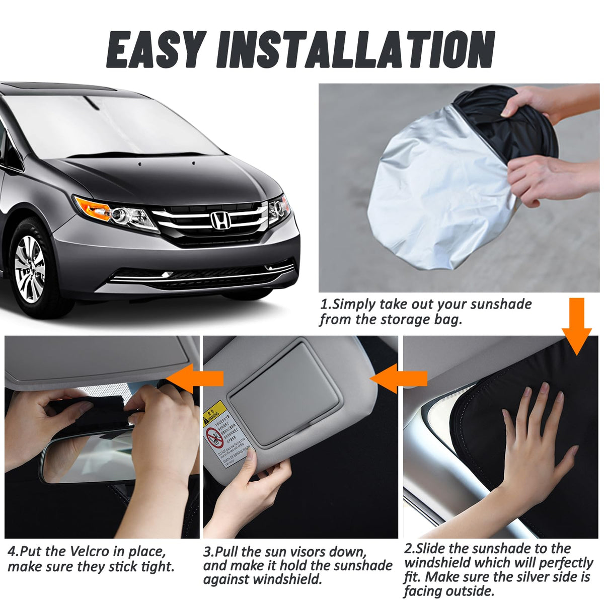 D-Lumina installed inside a Honda Odyssey demonstrating in-car cooling