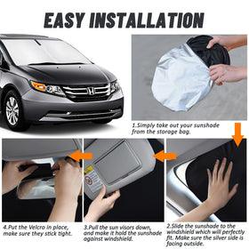 D-Lumina installed inside a Honda Odyssey demonstrating in-car cooling