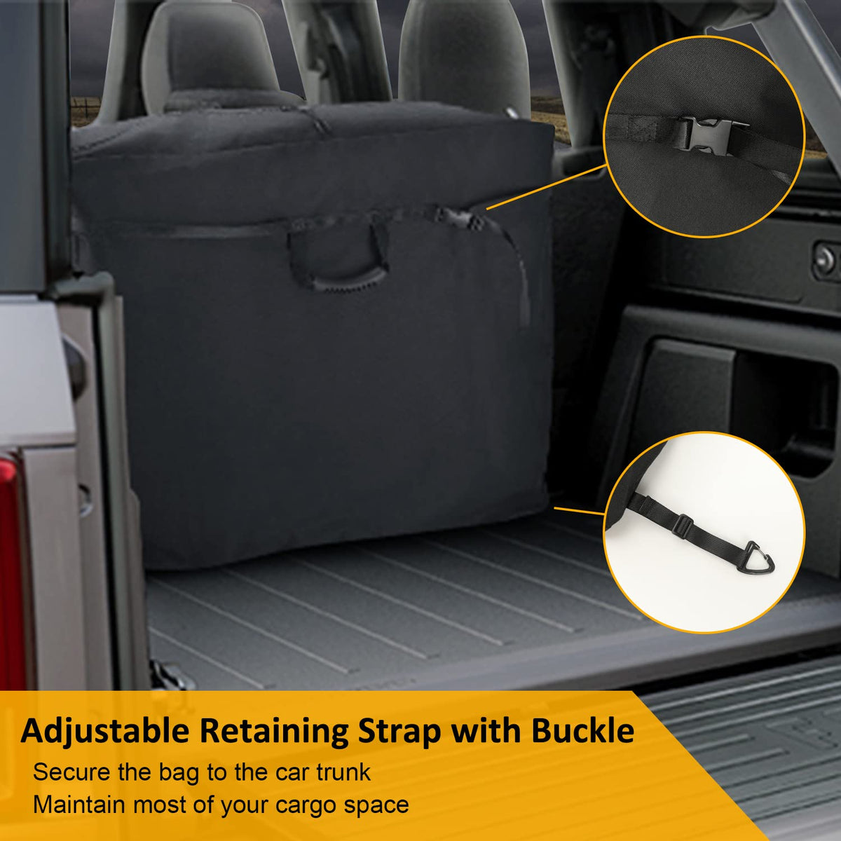 D-Lumina label and zipper closeup durable closure preventing dust entry