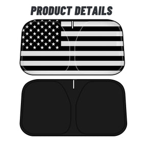D-Lumina lifestyle shot on parked truck displaying patriotic sun protection