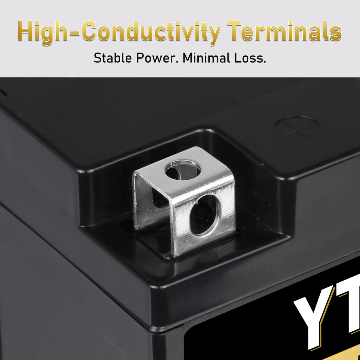 Daakmax case texture detail illustrating sealed AGM design for leak resistance
