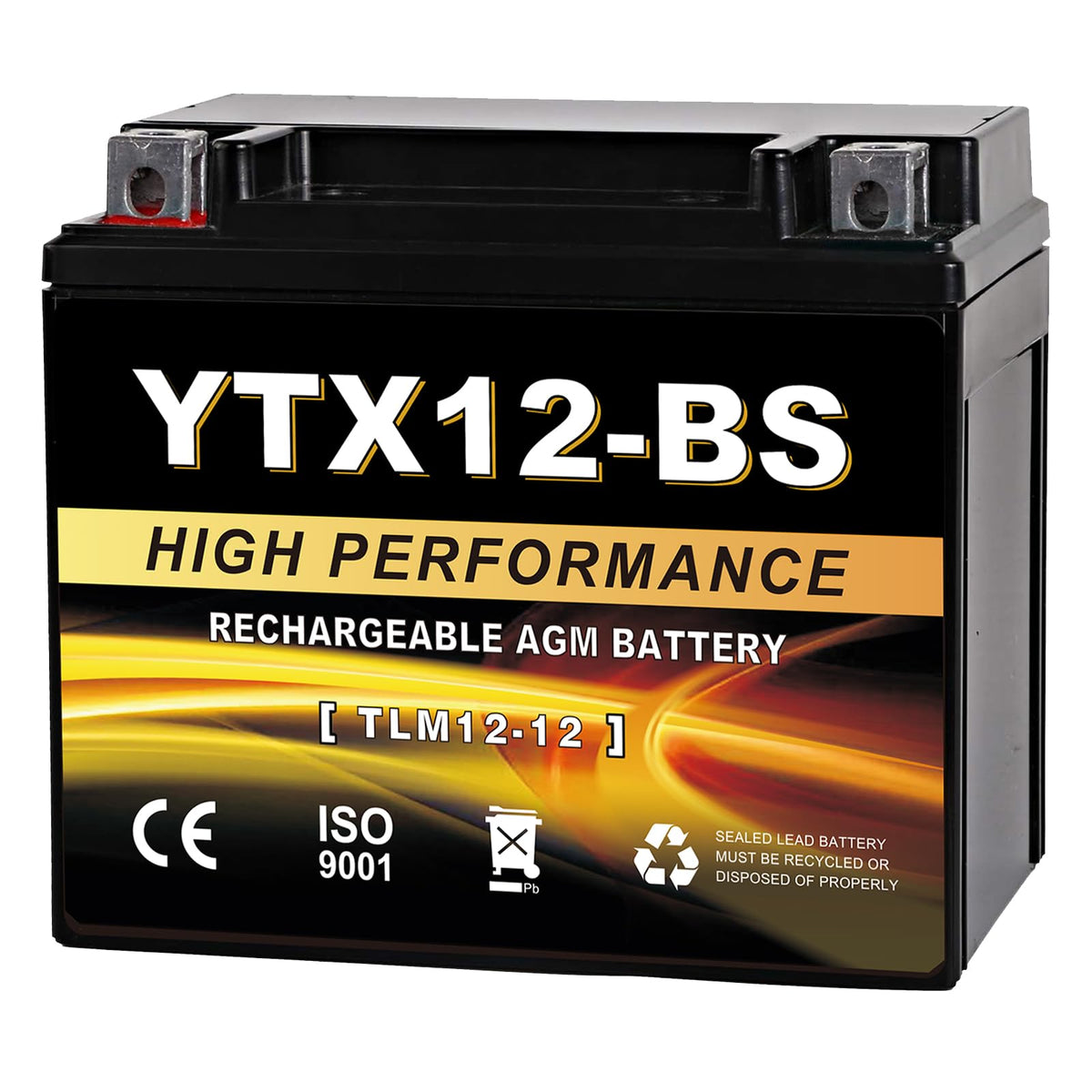 Daakmax battery front view showing compact sealed case and easy fit