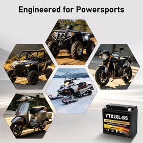 Daakmax battery in garage lifestyle scene indicating reliable ready-to-ride power