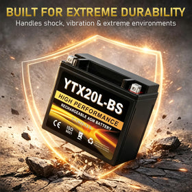 Daakmax battery beside ruler showing compact size for easy installation