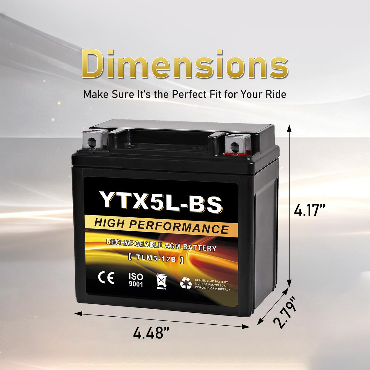 Daakmax battery terminal detail with clear polarity labels for safe installation