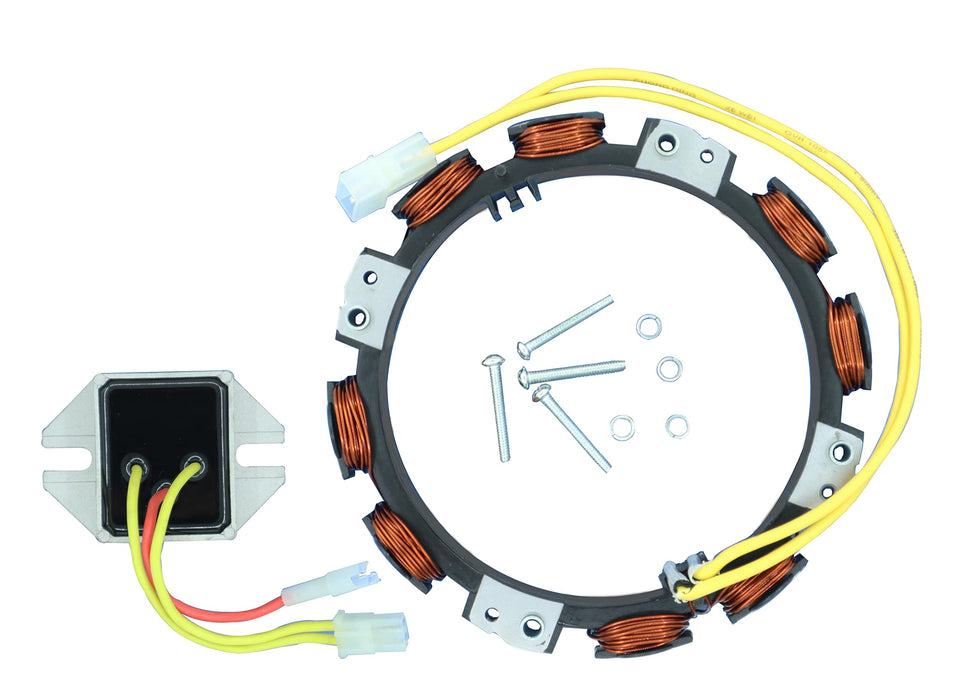 DABAZUALY front view alternator stator showing mounting holes and connector, easy replacement