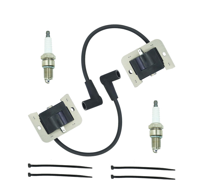 DABAZUALY front view of packaged 2-pack ignition coil modules showing fitment details and benefits