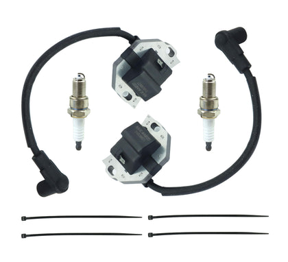 DABAZUALY front view of two ignition coils, clear fitment labeling and packaging benefit