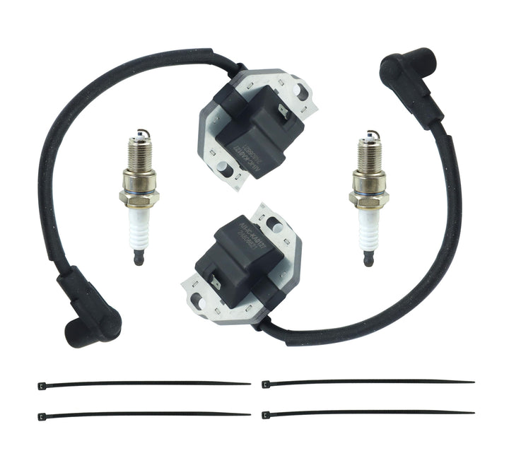 DABAZUALY front view of two ignition coils, clear fitment labeling and packaging benefit
