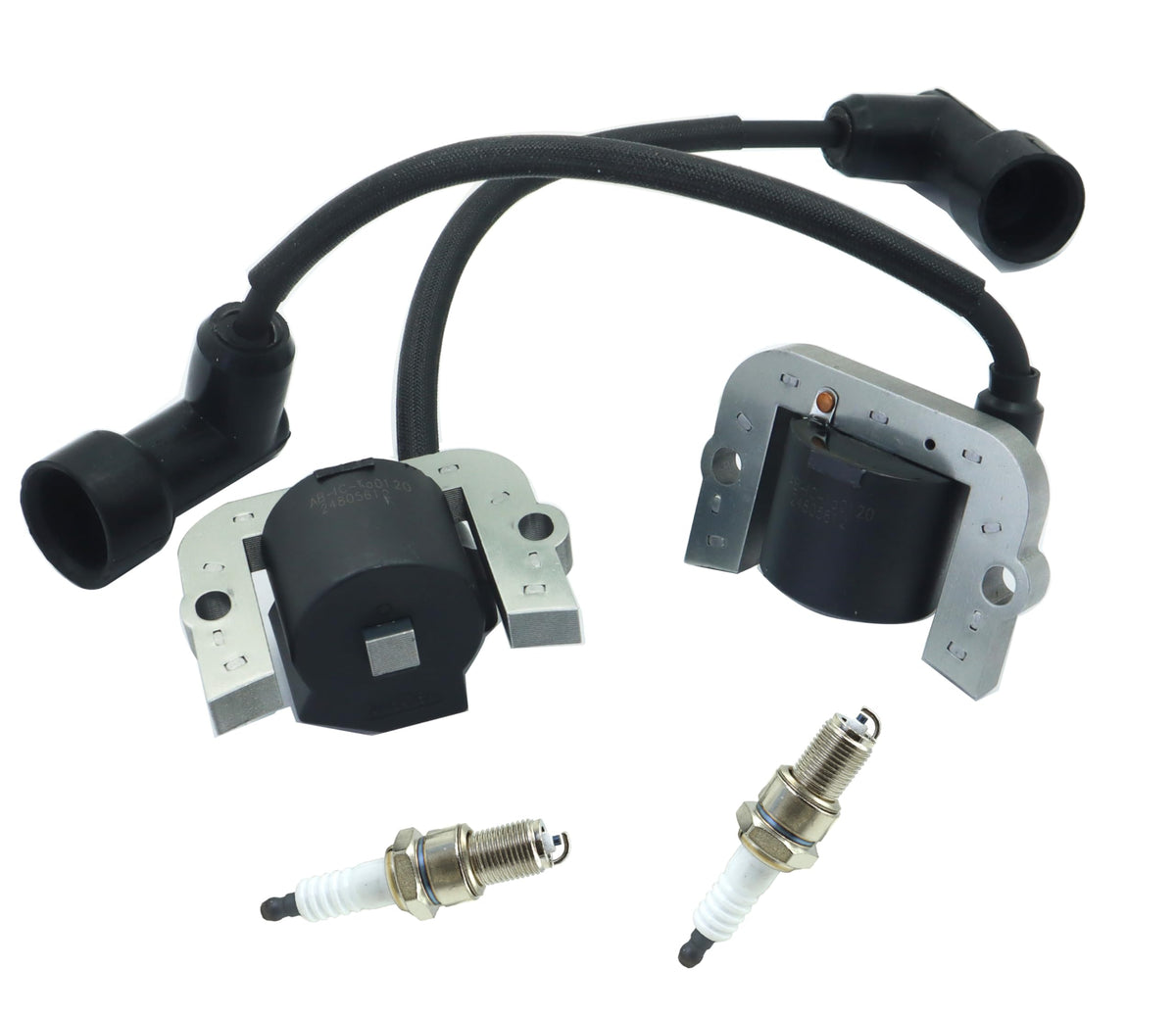 DABAZUALY coils beside spark plug showing scale and compatibility advantage