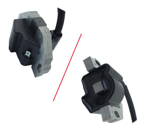 DABAZUALY ignition coil mounted on a Kawasaki engine, demonstrating direct-fit installation benefit