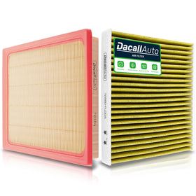 Dacall cabin and engine filter front view showing fit and finish benefit