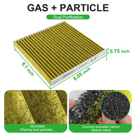 Dacall cabin filter close-up of HEPA layer providing fine particle capture