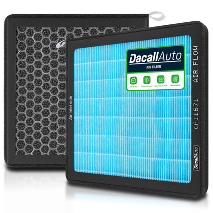 Dacall CF11671 front packaging showing model fit and benefits