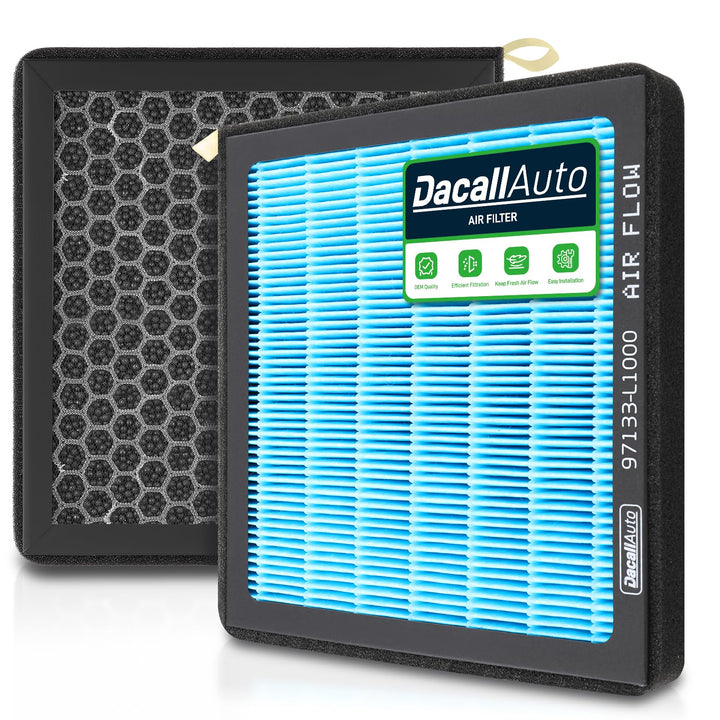 Dacall front packaging showing filter and brand for easy identification and fit