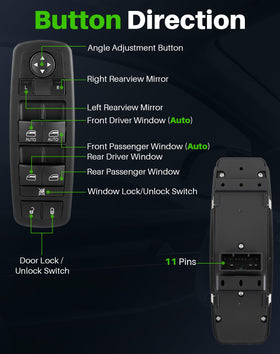 Dacall closeup of button texture and icons for improved grip and clear controls benefit