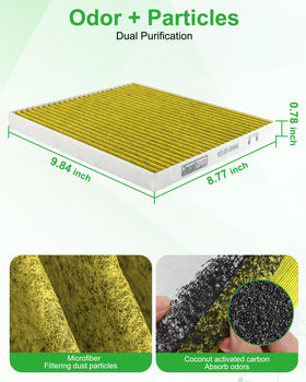 Dacall engine filter media close-up showing dense fibers for improved debris capture