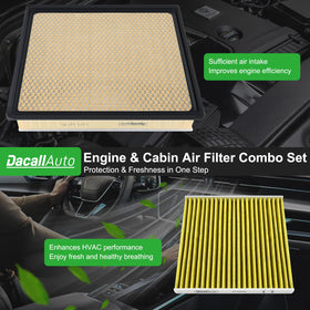 Dacall engine filter shown next to Tacoma part for scale and fit confirmation