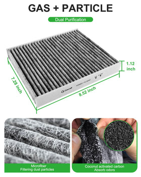 Dacall engine filter side profile highlighting pleats and fit for better engine protection
