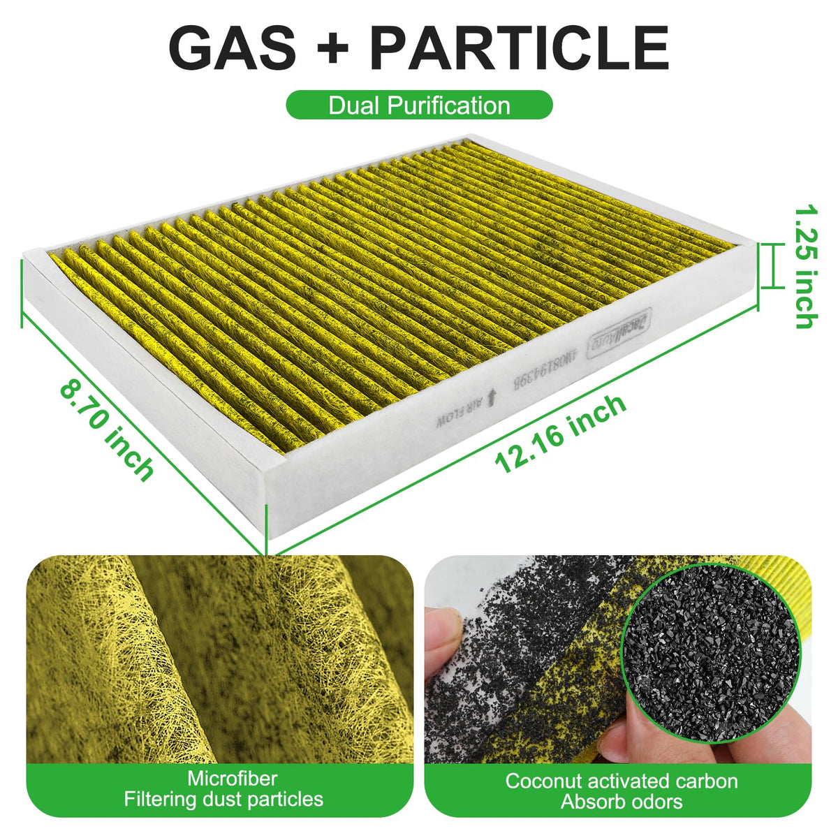 Dacall activated carbon granules image showing odor adsorption advantage