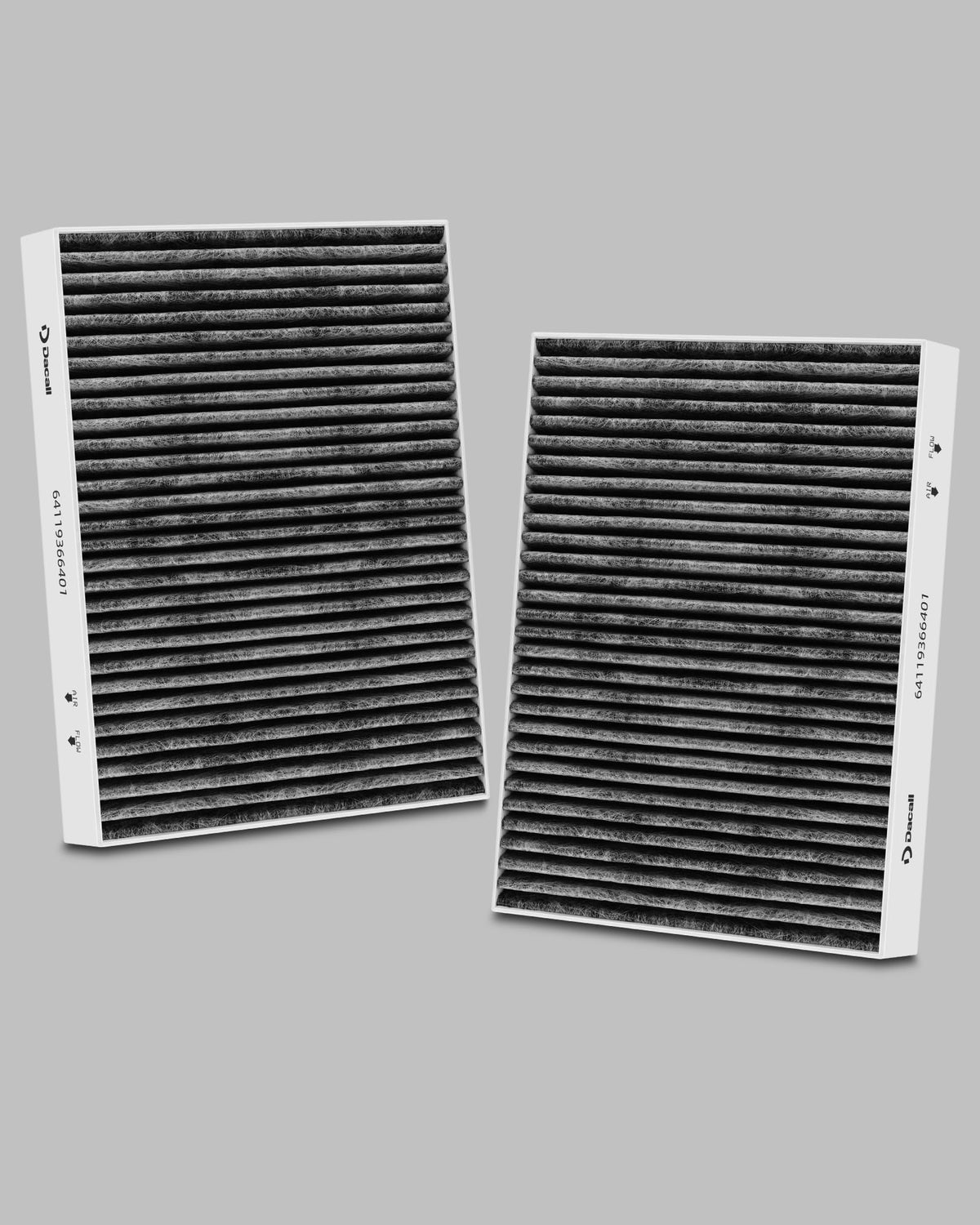 Dacall filter edge seal construction improving airflow protection