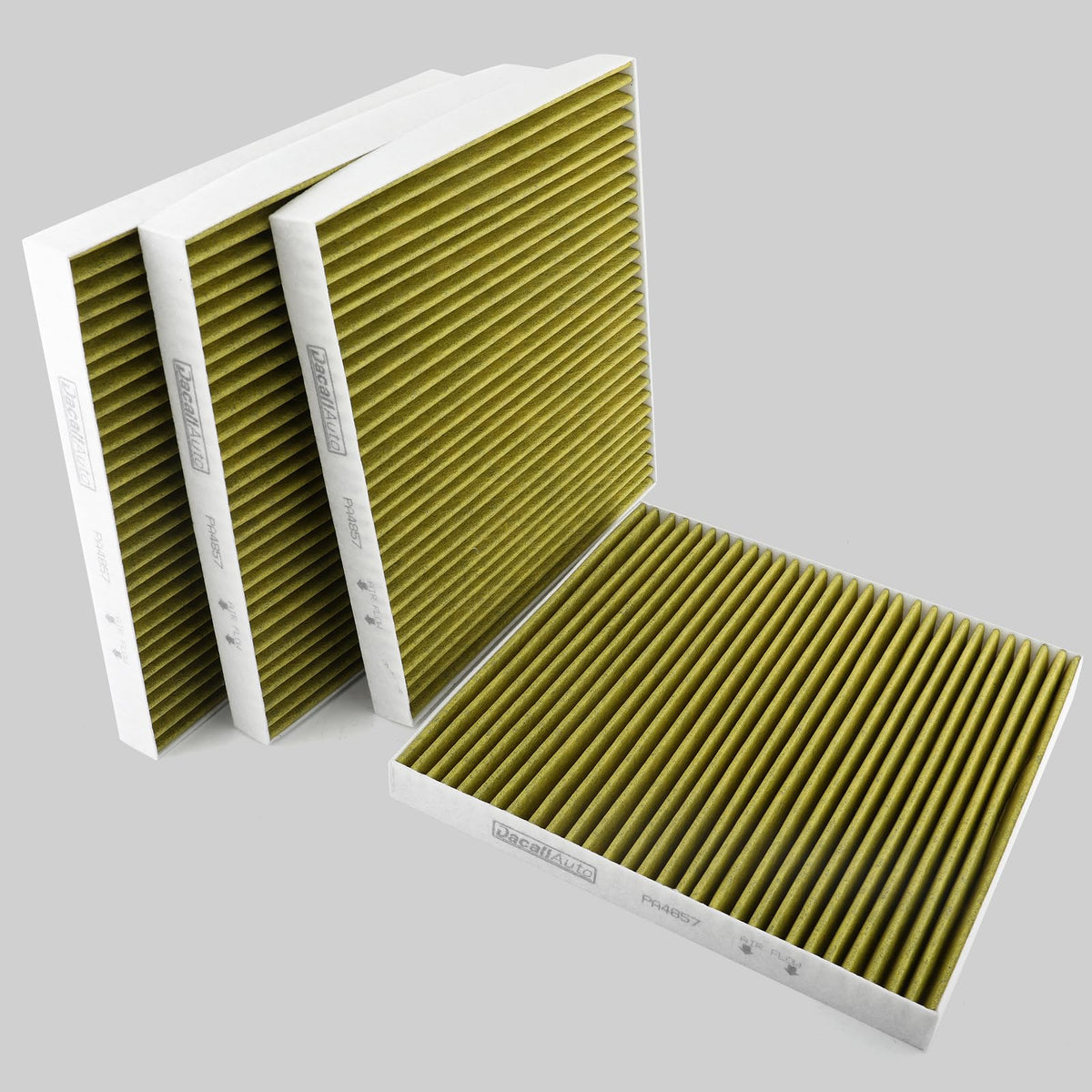 Dacall filter edge seal detail demonstrating secure fit and reduced bypass