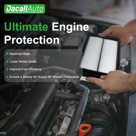 Dacall filter installed in engine bay ensuring smooth engine airflow