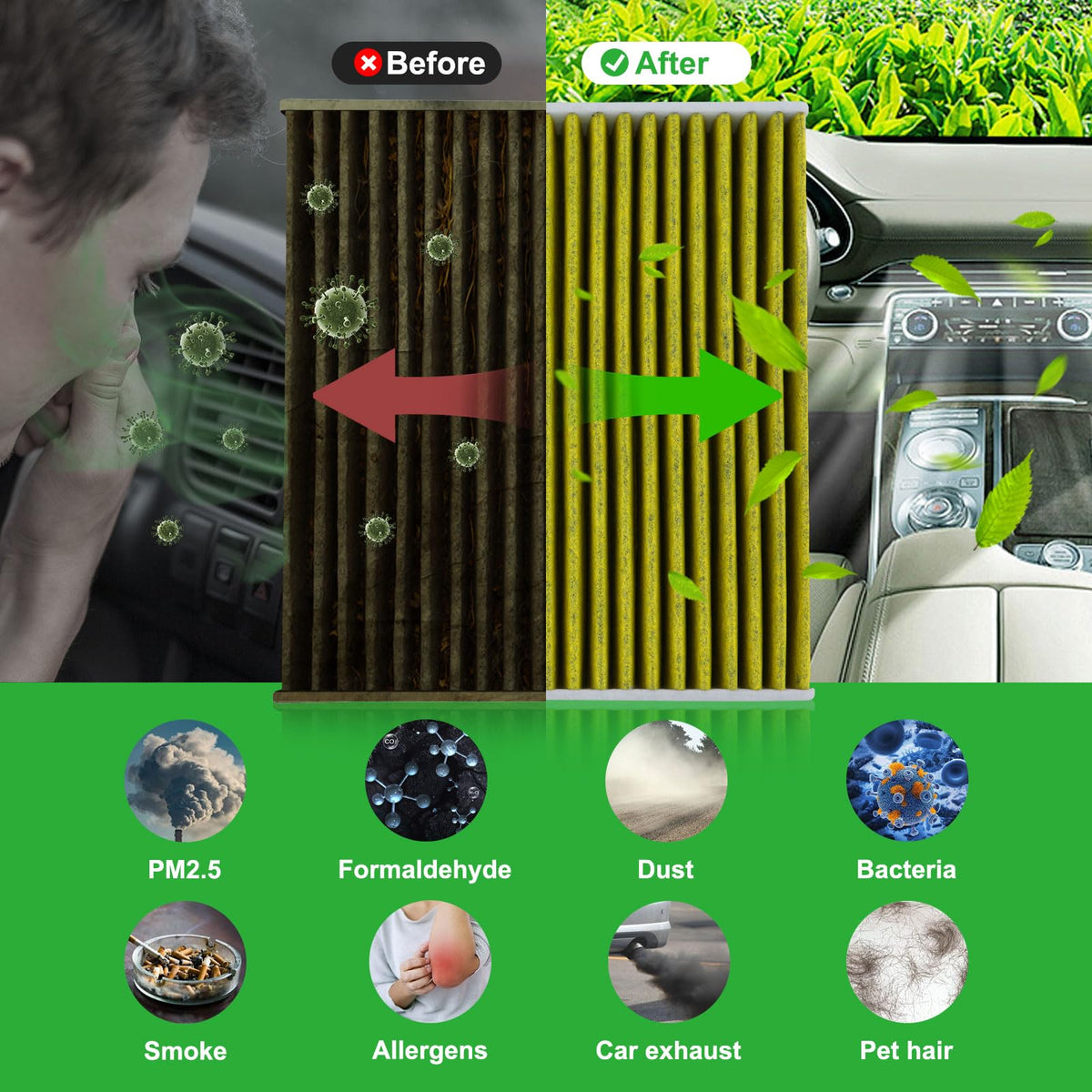 Dacall filters with packaging for quick identification and convenient purchase