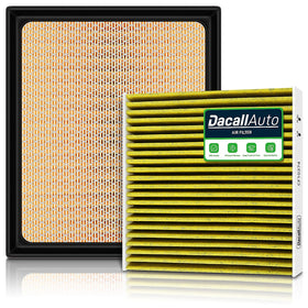 Dacall front packaging showing both cabin and engine filters, convenient combo
