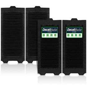 Dacall front packaging showing four replacement filters and fit compatibility benefits