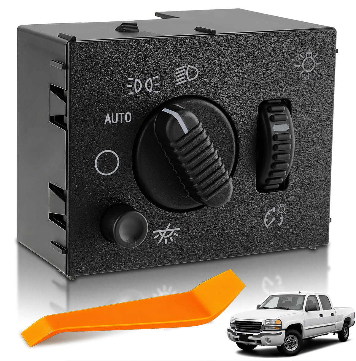 Dacall front view switch showing controls and immediate replacement benefit
