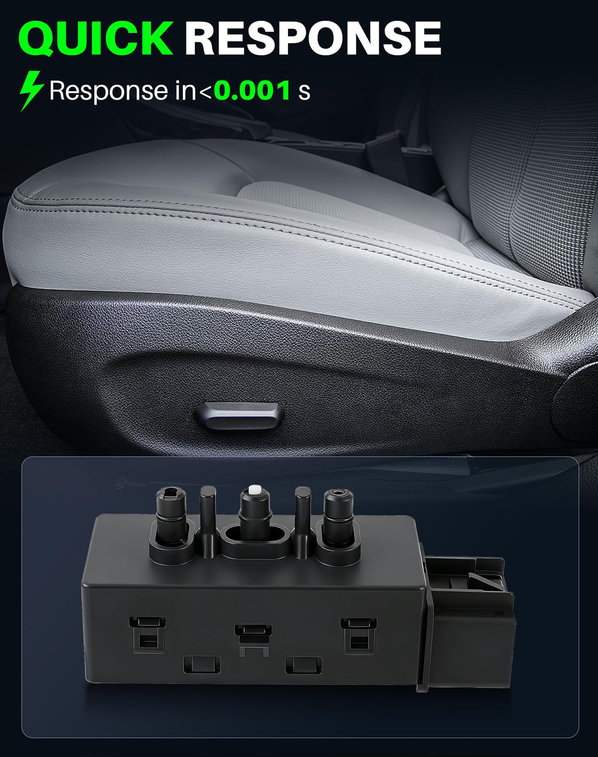 Dacall removal tool and switch included for fast, damage-free swap