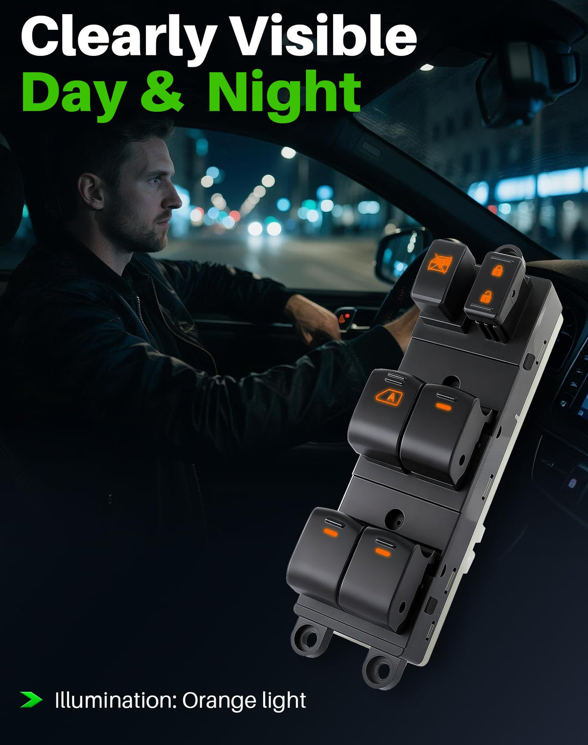 Dacall installed in Frontier driver door demonstrating restored controls