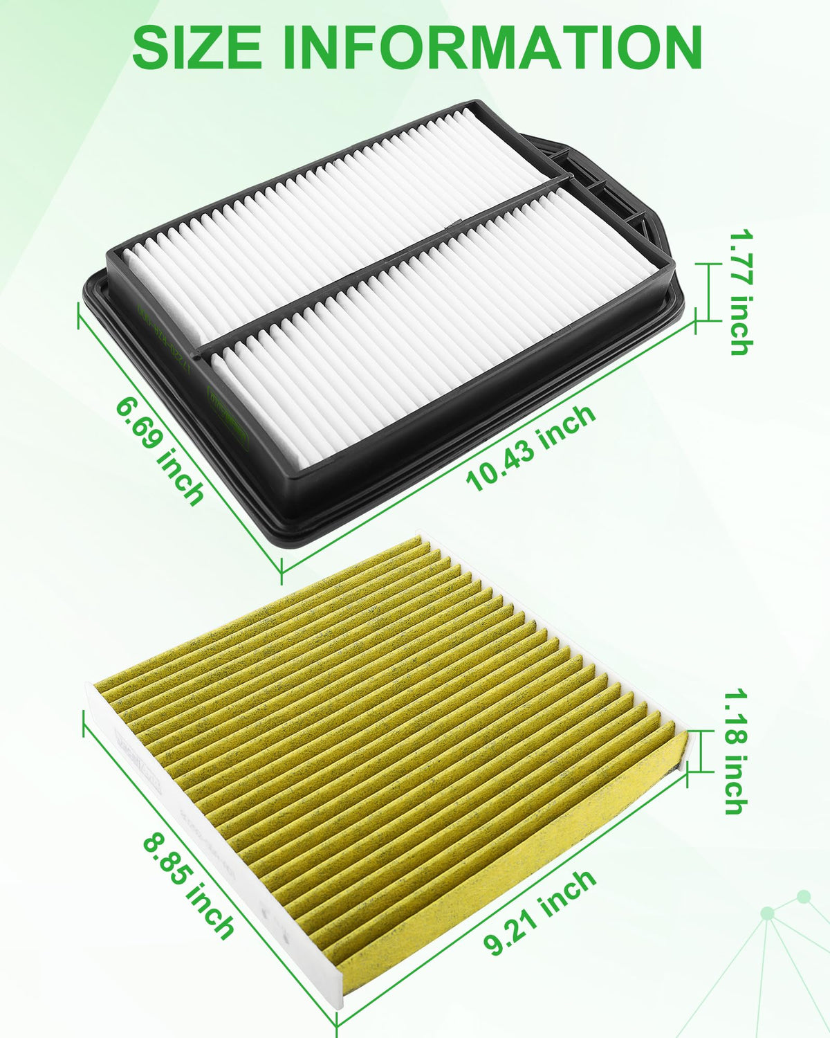 Dacall label close-up showing cross-reference part numbers for fitment
