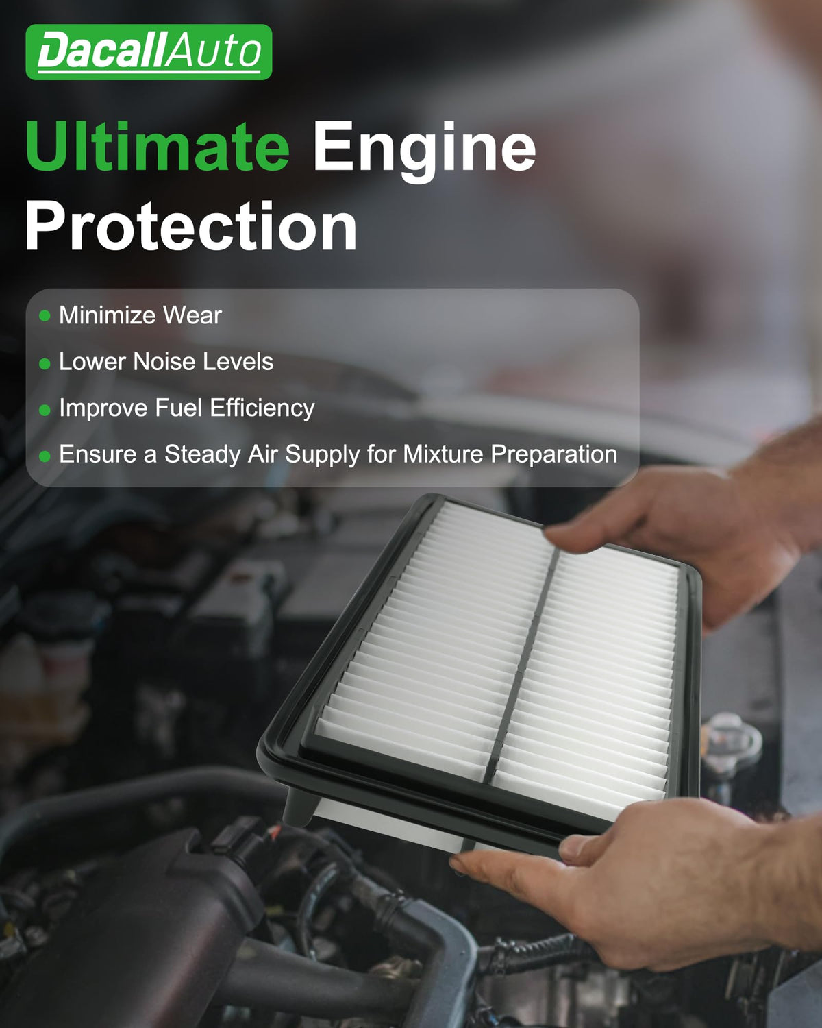 Dacall product labels with OE part numbers ensuring correct replacement compatibility